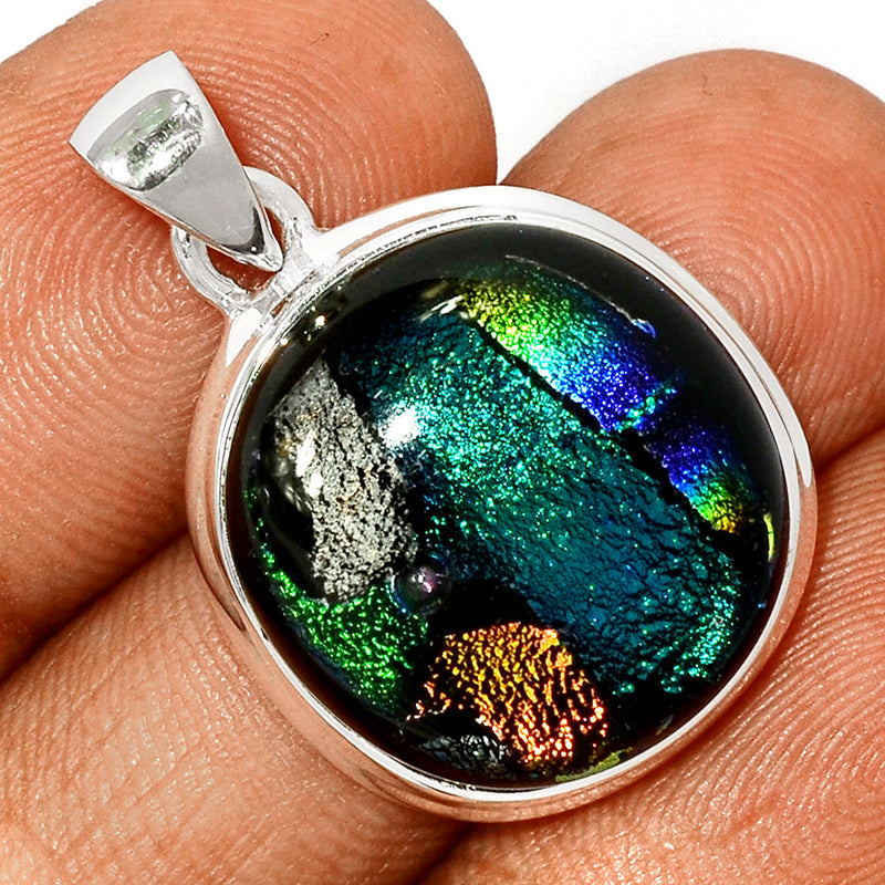 1.3" Dichroic Glass Pendants - DICP747