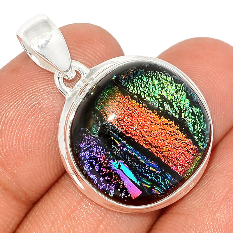 1.3" Dichroic Glass Pendants - DICP804