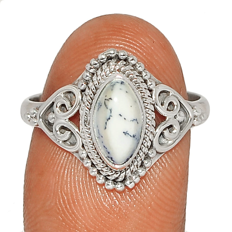 Small Filigree - Dendrite Opal Ring - DROR2583