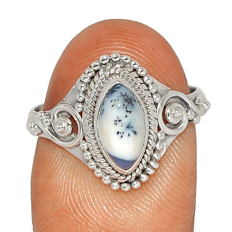 Small Filigree - Dendrite Opal Ring - DROR2585