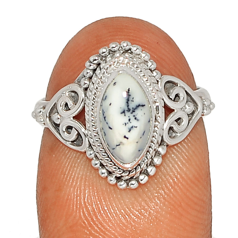 Small Filigree - Dendrite Opal Ring - DROR2586