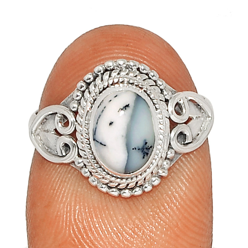 Small Filigree - Dendrite Opal Ring - DROR2605