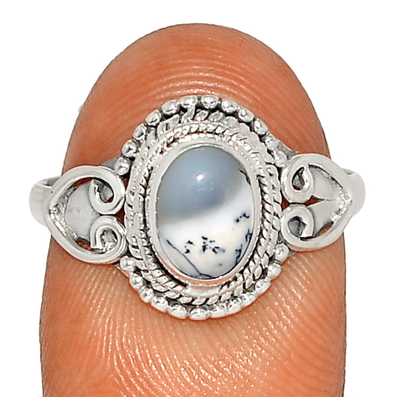 Small Filigree - Dendrite Opal Ring - DROR2606