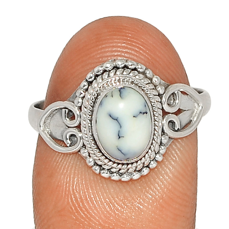Small Filigree - Dendrite Opal Ring - DROR2607