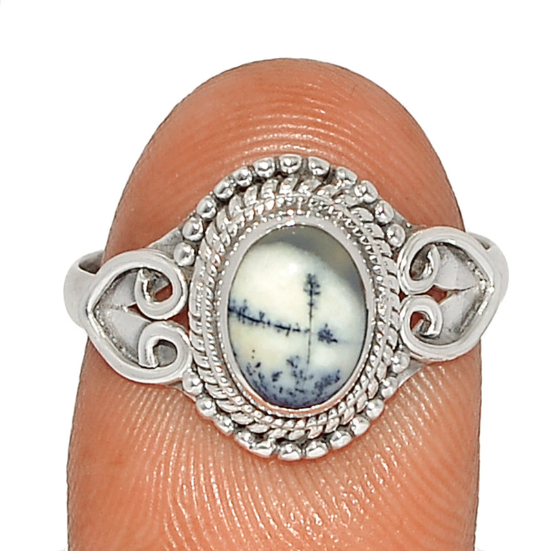 Small Filigree - Dendrite Opal Ring - DROR2612