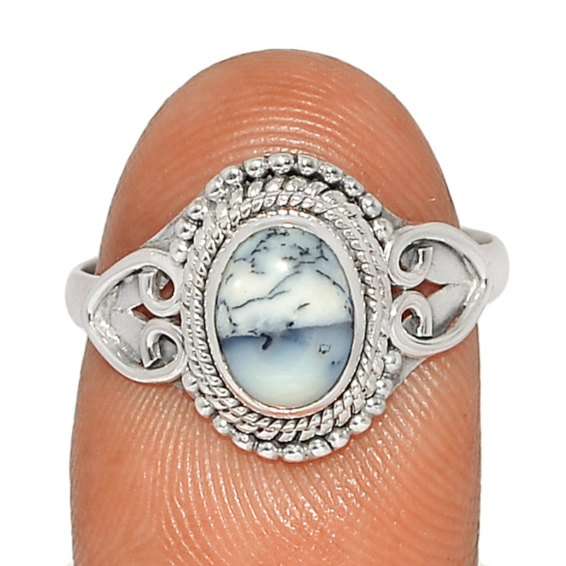 Small Filigree - Dendrite Opal Ring - DROR2615