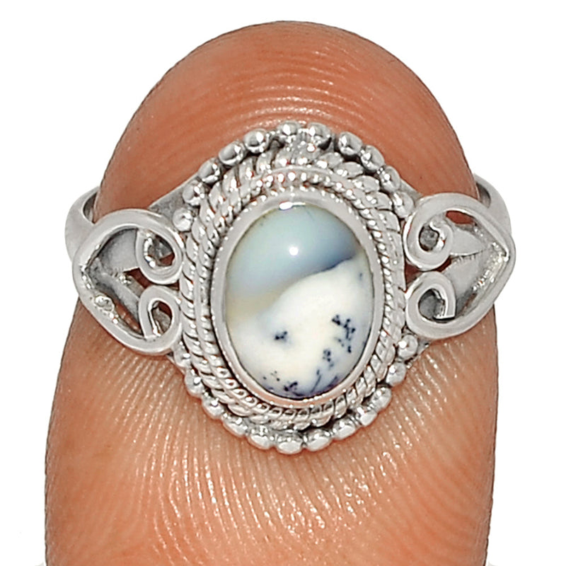 Small Filigree - Dendrite Opal Ring - DROR2620