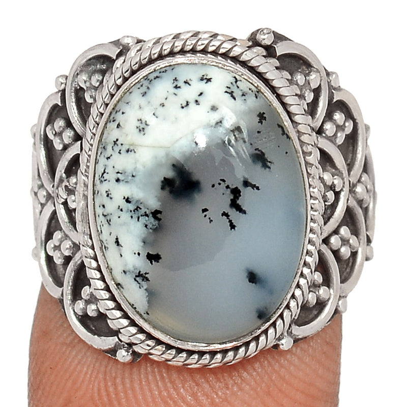 Fine Filigree - Dendrite Opal Ring - DROR2733