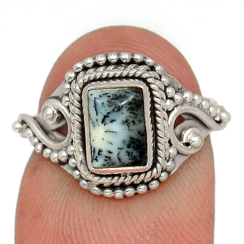 Small Filigree - Dendrite Opal Ring - DROR2740
