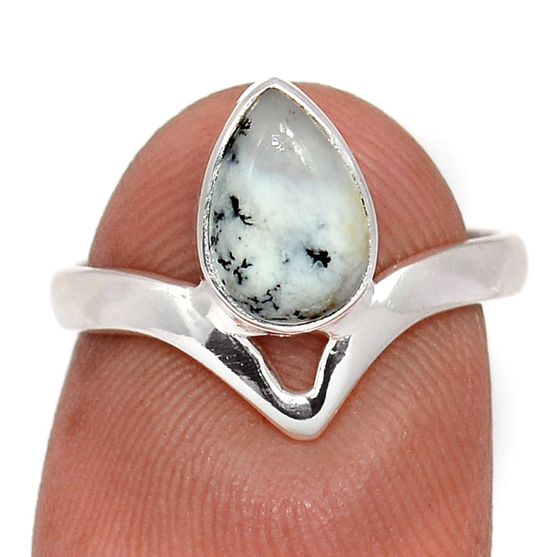 Small Plain - Dendrite Opal Ring - DROR2745