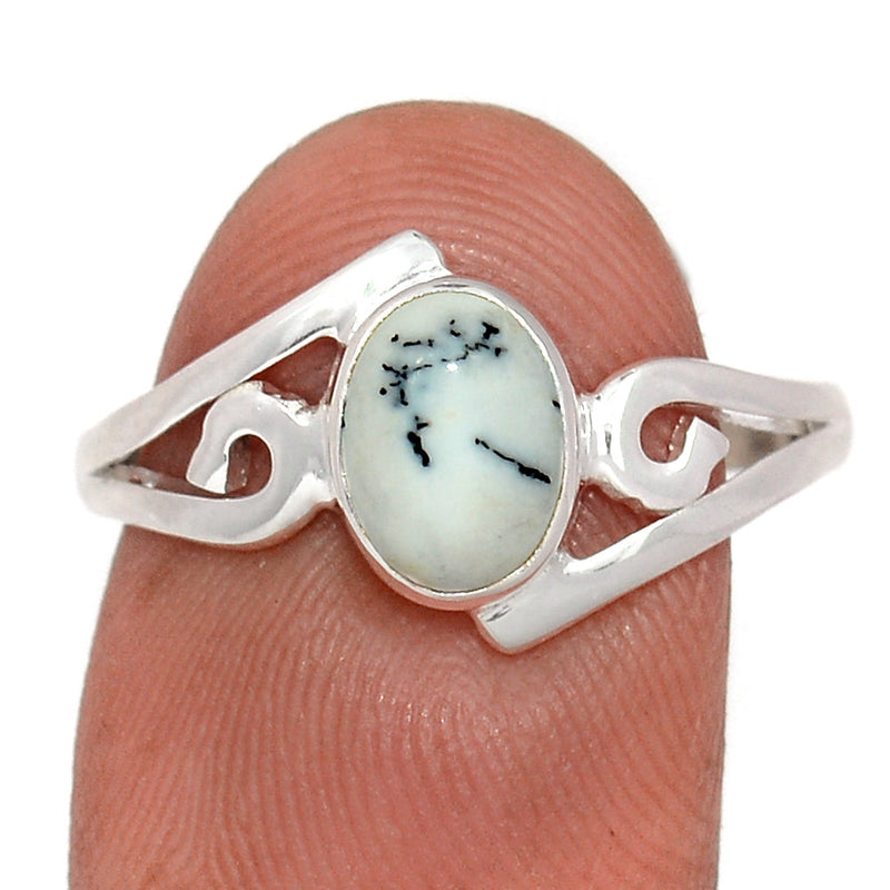 Small Plain - Dendrite Opal Ring - DROR2746