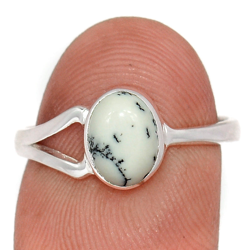 Small Plain - Dendrite Opal Ring - DROR2749