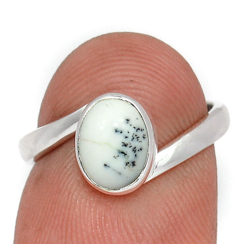 Small Plain - Dendrite Opal Ring - DROR2750