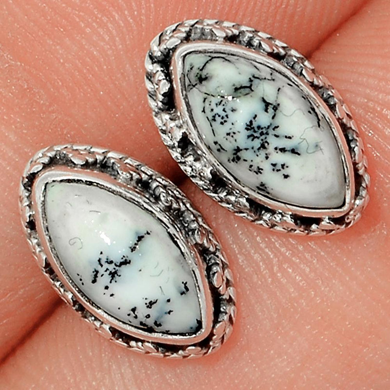 Fine Filigree - Dendrite Opal Studs - DROS103