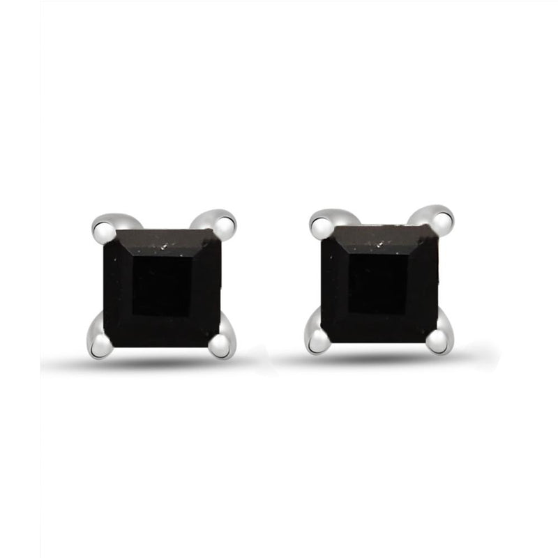 3*3 MM Square - Black Onyx Faceted Stud - SBC103-BO Catalogue