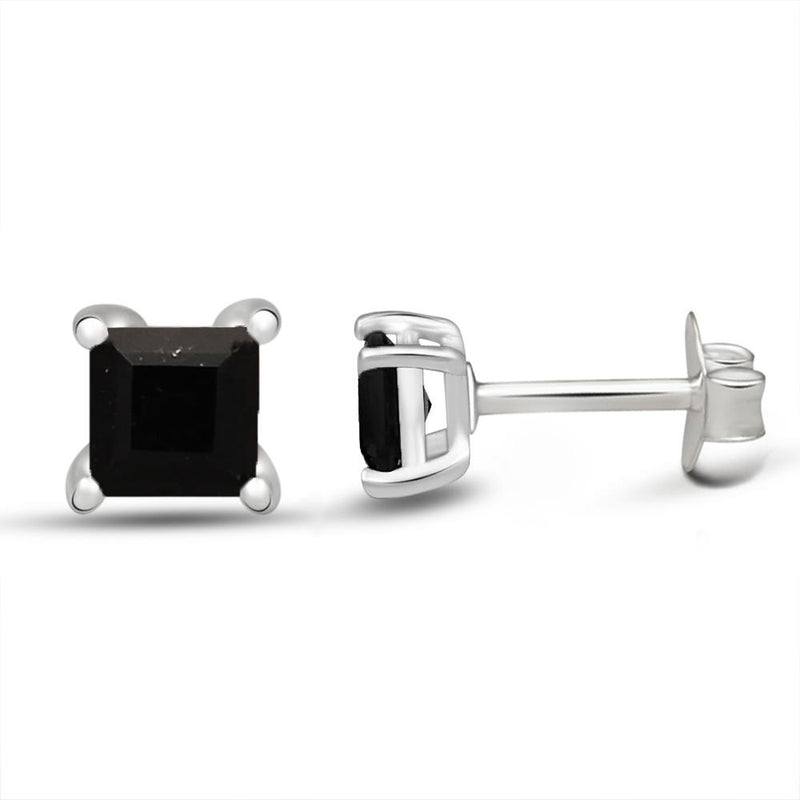 3*3 MM Square - Black Onyx Faceted Stud - SBC103-BO Catalogue