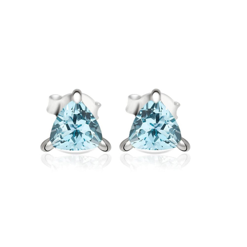 4*4 MM Trillion - Blue Topaz Stud - SBC104-BT Catalogue