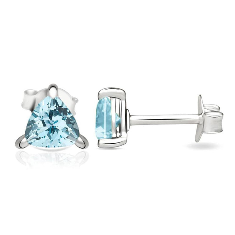 4*4 MM Trillion - Blue Topaz Stud - SBC104-BT Catalogue