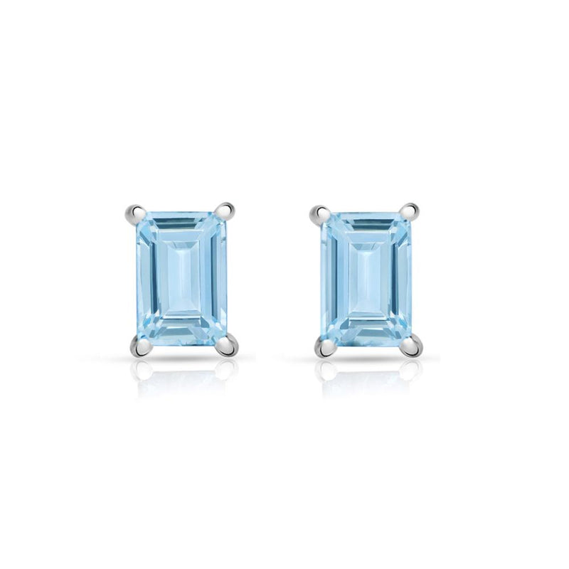 3*5 MM Octo - Blue Topaz Stud - SBC107-BT Catalogue