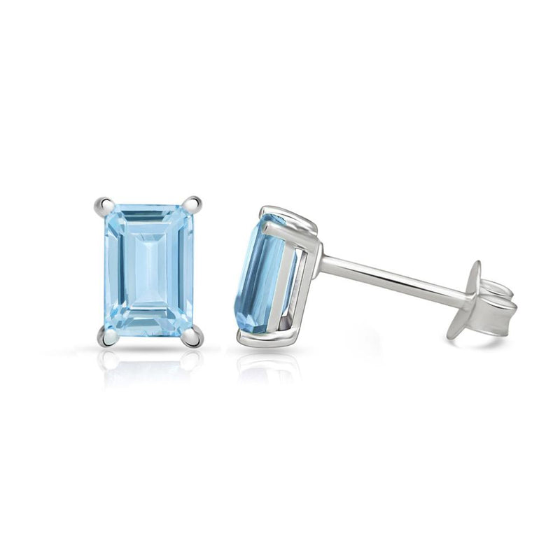 3*5 MM Octo - Blue Topaz Stud - SBC107-BT Catalogue