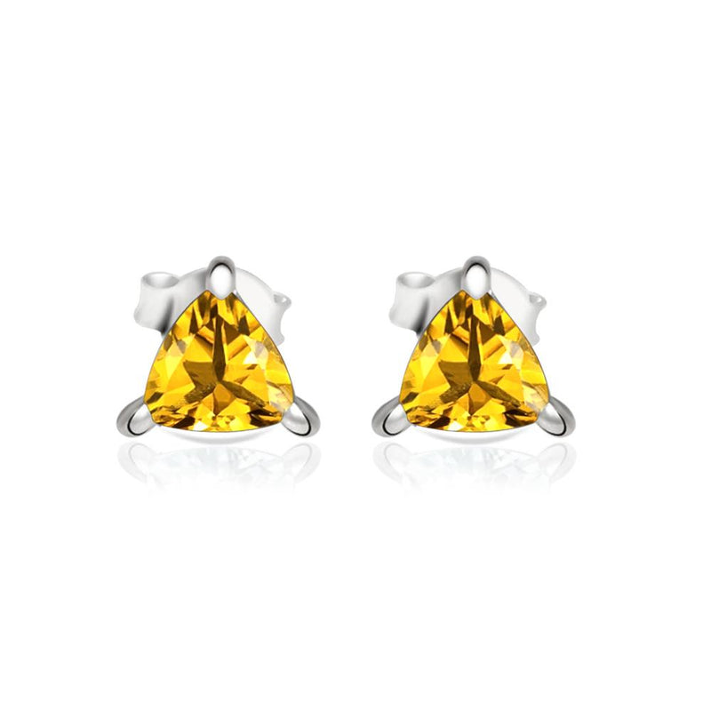 4*4 MM Trillion - Citrine Stud - SBC104-C Catalogue