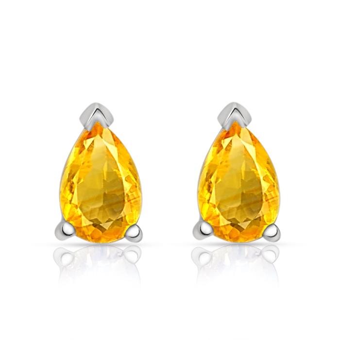 6*4 MM Pear - Citrine Stud - SBC105-C Catalogue