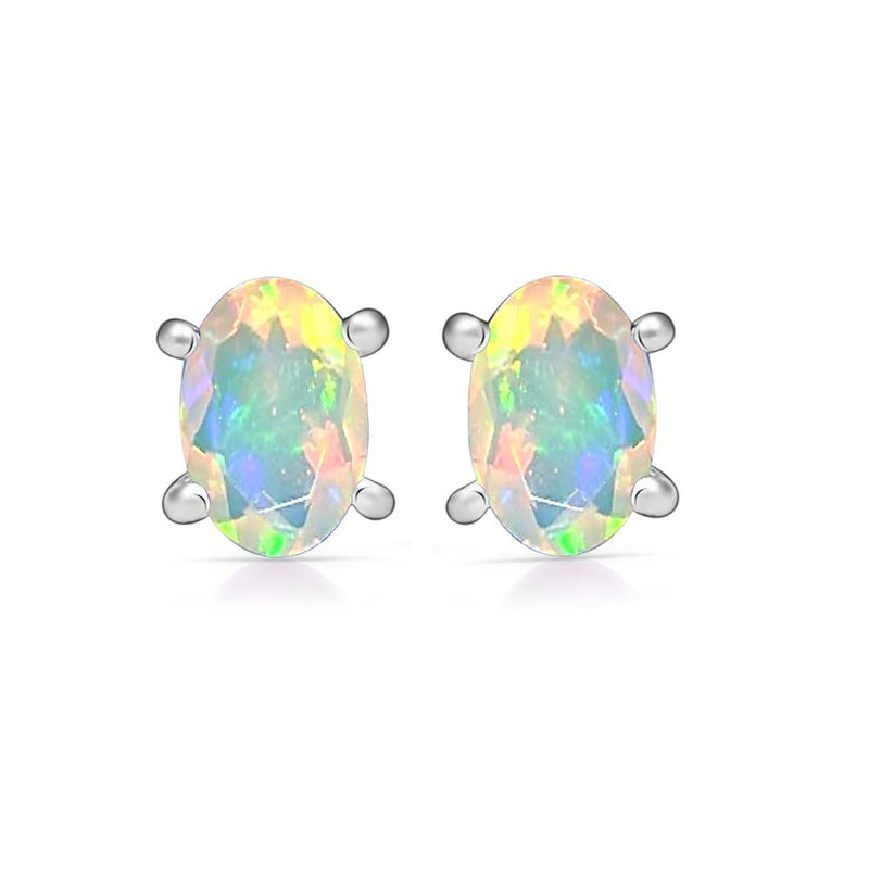6*4 MM Oval - Ethiopian Opal Faceted Stud - SBC106-EOF Catalogue
