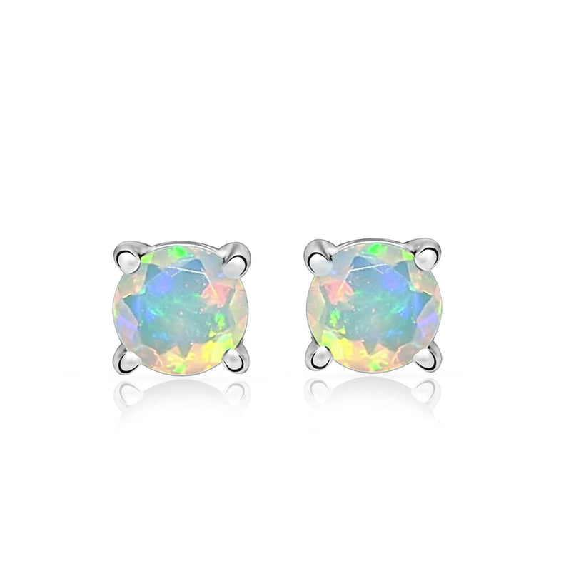 4*4 MM Round - Ethiopian Opal Faceted Stud - SBC108-EOF Catalogue