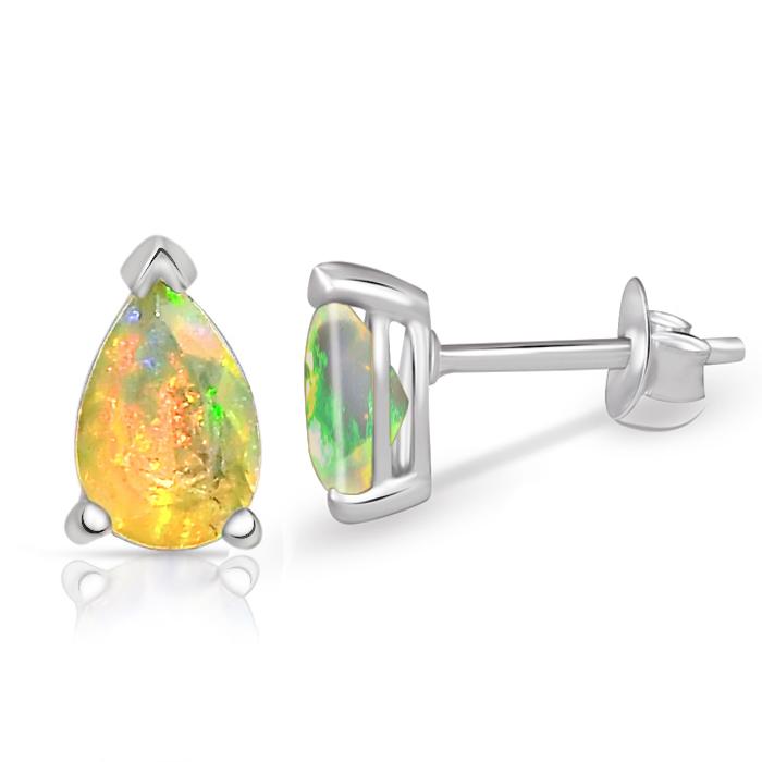 3*5 MM Pear - Ethiopian Opal Faceted Stud - SBC111-EO Catalogue
