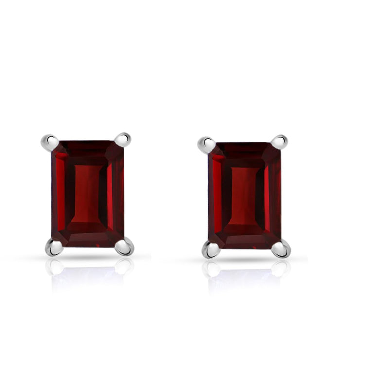 6*4 MM Octo - Garnet Faceted Stud - SBC101-G Catalogue