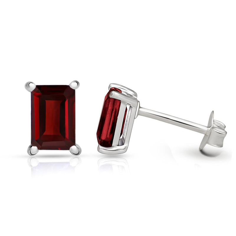 6*4 MM Octo - Garnet Faceted Stud - SBC101-G Catalogue