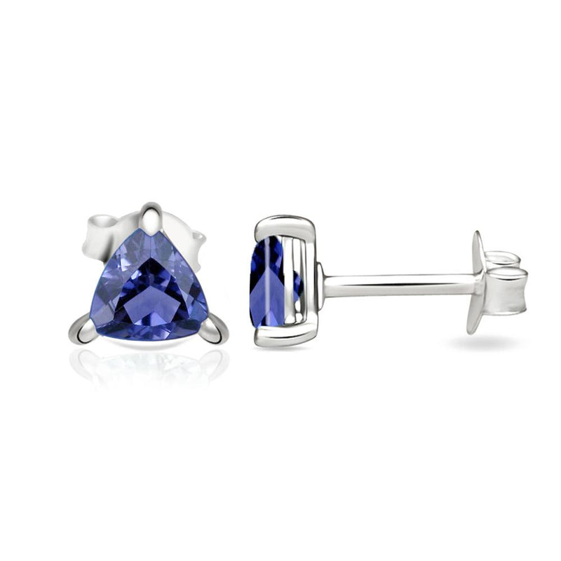 4*4 MM Trillion - Iolite Stud - SBC104-I Catalogue