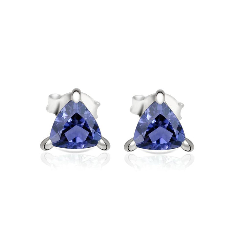 4*4 MM Trillion - Iolite Stud - SBC104-I Catalogue