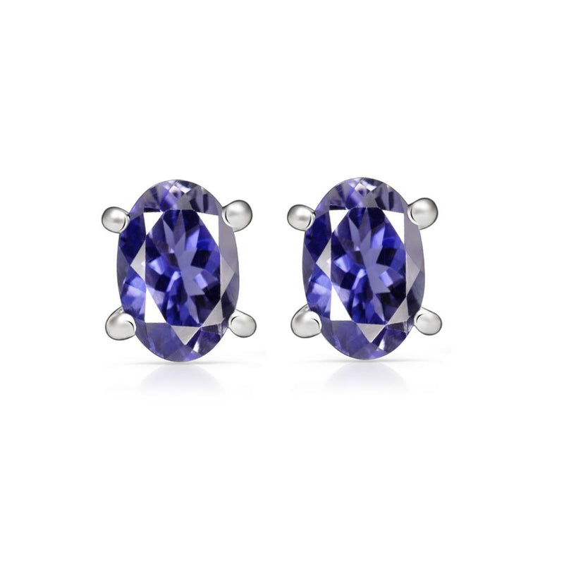 6*4 MM Oval - Iolite Stud - SBC106-I Catalogue