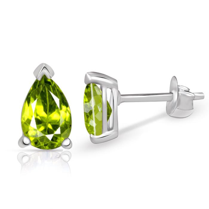 3*5 MM Pear - Peridot Stud - SBC111-P Catalogue