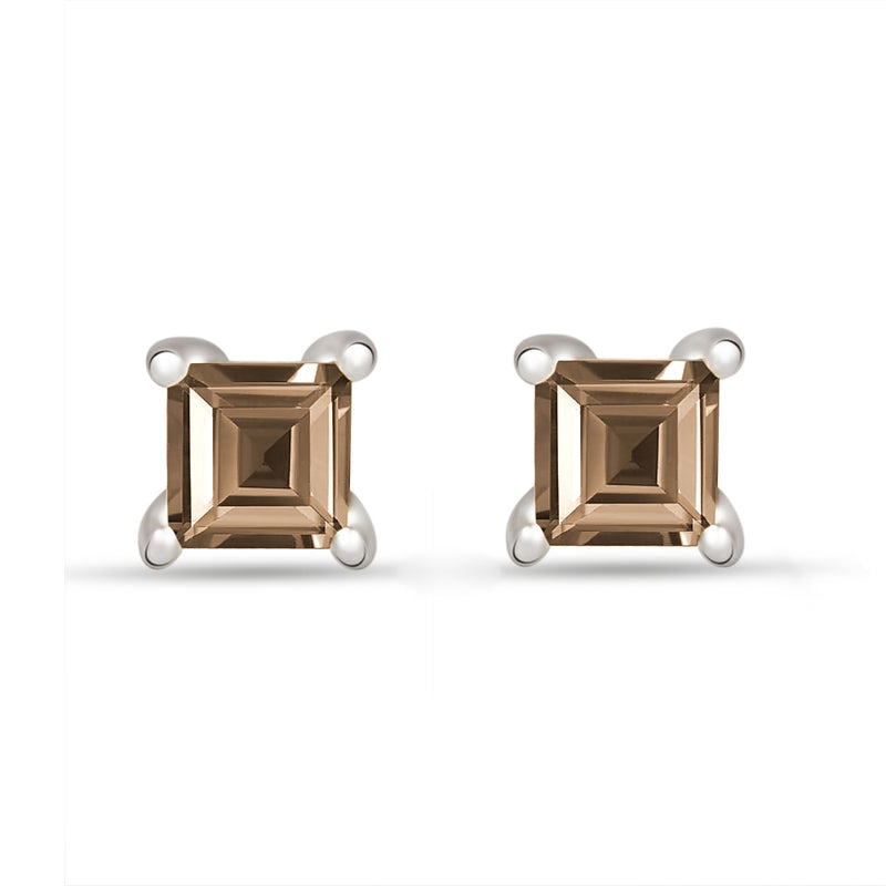 3*3 MM Square - Smokey Quartz Stud - SBC103-SQ Catalogue