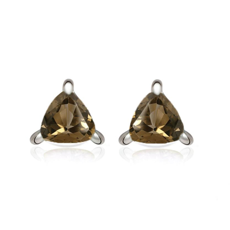 4*4 MM Trillion - Smokey Quartz Stud - SBC104-SQ Catalogue