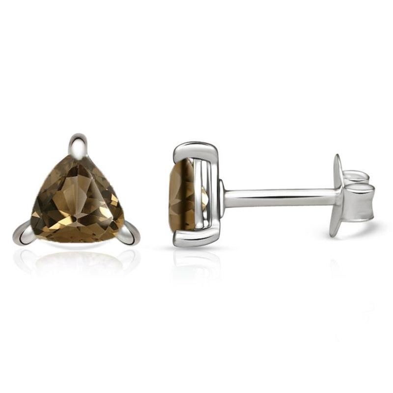 4*4 MM Trillion - Smokey Quartz Stud - SBC104-SQ Catalogue