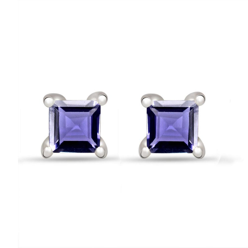 3*3 MM Square - Iolite Stud - SBC103-I Catalogue