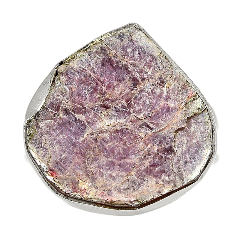 Flashy Lepidolite Mica Ring - FLMR5