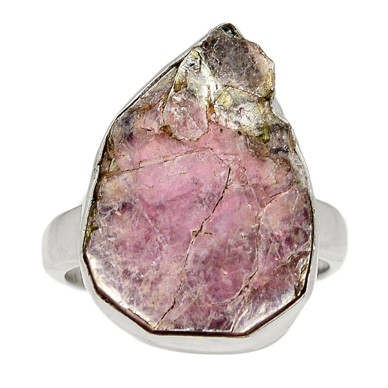 Flashy Lepidolite Mica Ring - FLMR6
