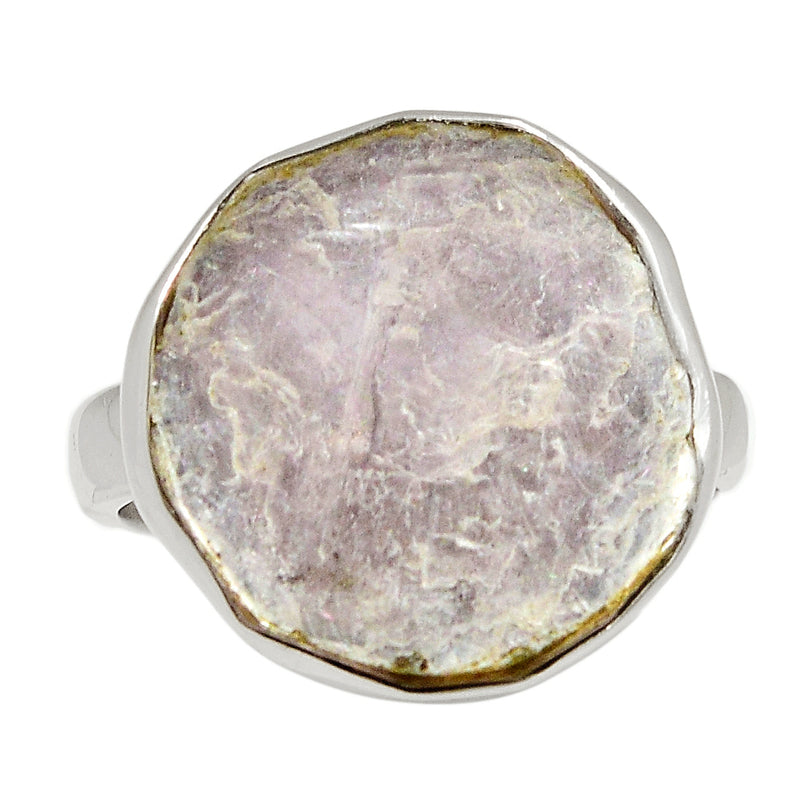 Flashy Lepidolite Mica Ring - FLMR7