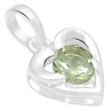 0.8" Green Amethyst Pendants - P1352GA