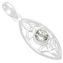 1.3" Green Amethyst Pendants - P1364GA