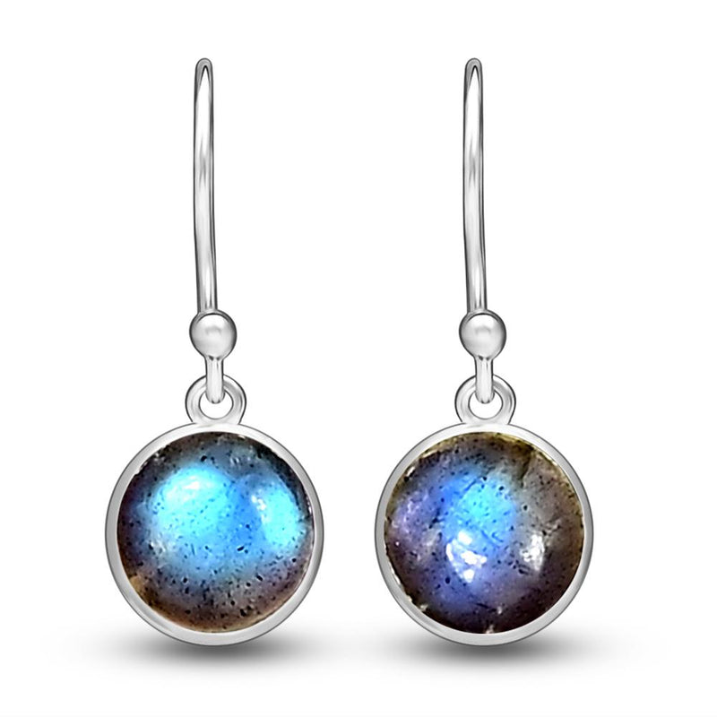 7*7 MM Round - Labradorite Earrings - CB-E902L Catalogue