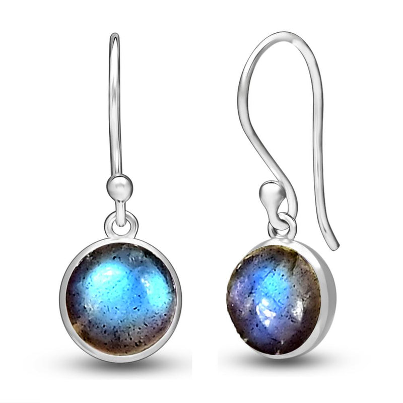 7*7 MM Round - Labradorite Earrings - CB-E902L Catalogue