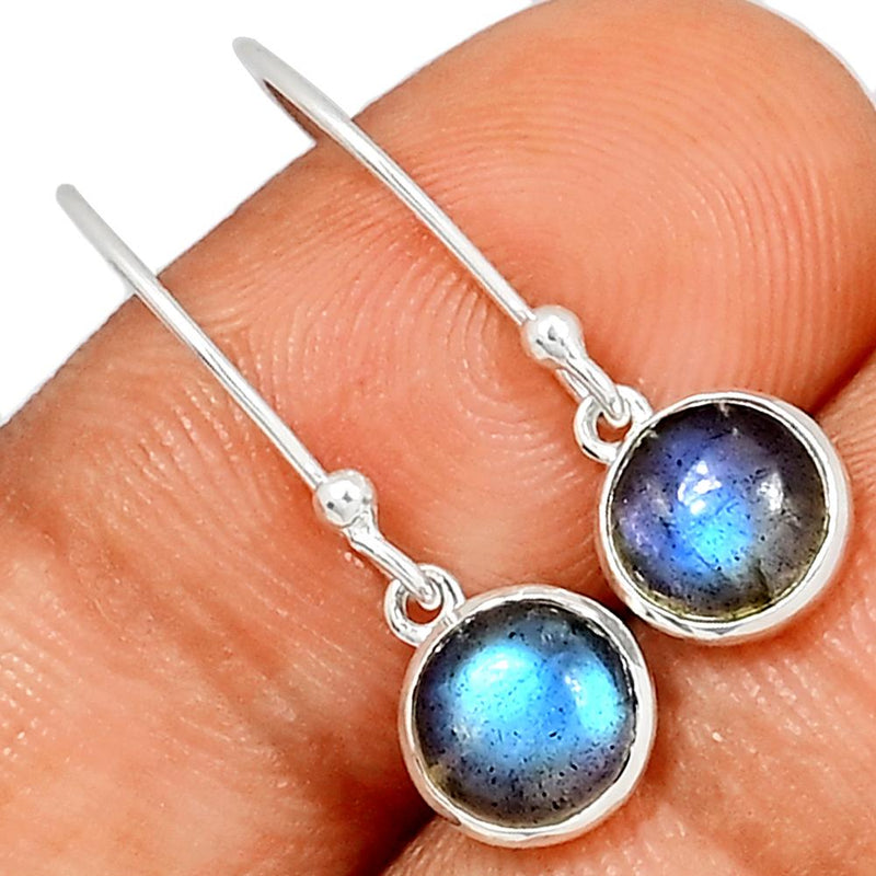 7*7 MM Round - Labradorite Earrings - CB-E902L Catalogue