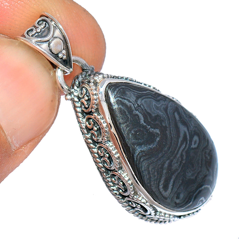 1.5" Psilomelane Pendants - PSLP915