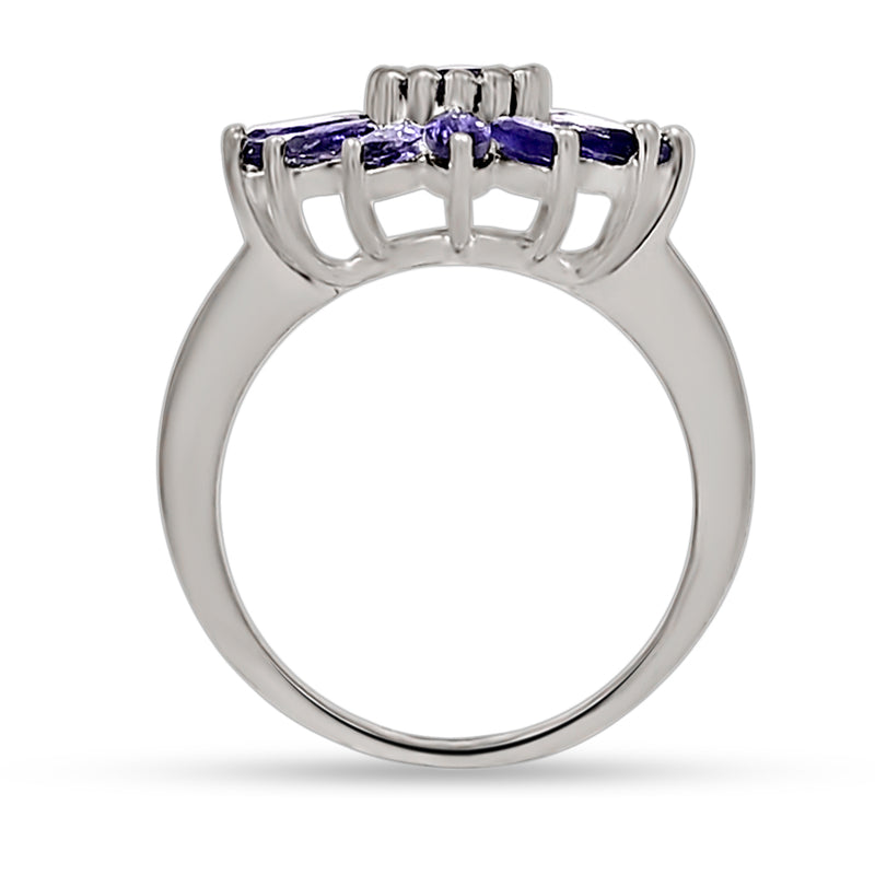7*5 MM Oval - Iolite Silver Ring - R5077I