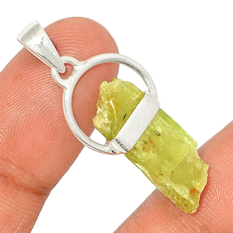 1.5" Designer -  Green Kyanite Rough Pendants - DSNP1791